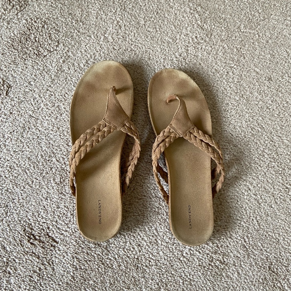 Land's end braided sandals
